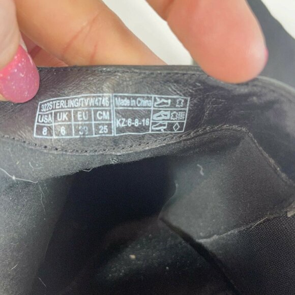 Vionic Womens Upright Sterling Ankle Boots Heels Black Sz 8 Leather Tasseled Zip - Picture 9 of 10